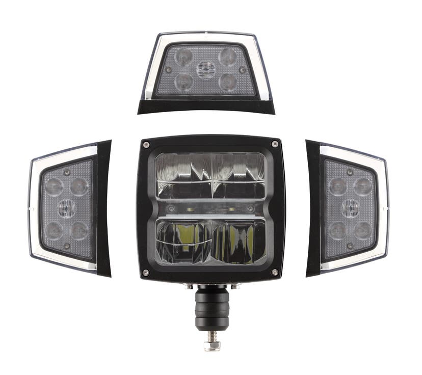 Plovlys LED med 4 funktioner + varmelinse 12-30V DC