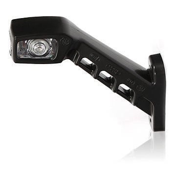 Gummiarm Lang Højre Hvid / Rød / Orange LED Klar Linse