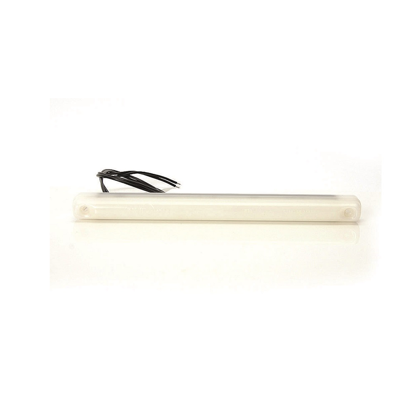 Sidemarkering Orange Neon Hvidt Glas