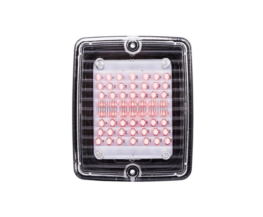Bag/Bremse/Blink LED Klar linse 24V