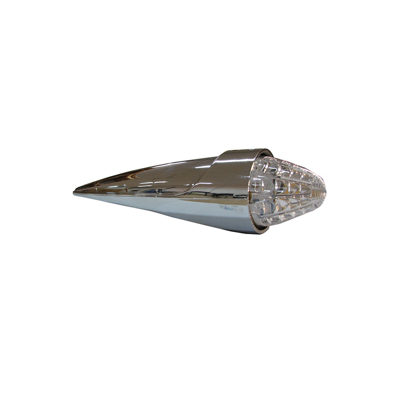 Torpedolampe Orange LED Klar Linse 24V