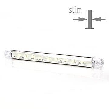 Positionslys Slim Hvid LED 10m Kabel