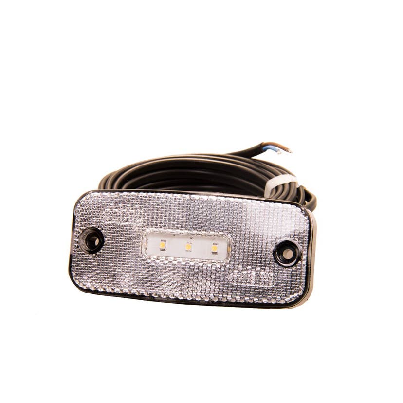 Positionslys Hvid LED med Refleks 5m kabel