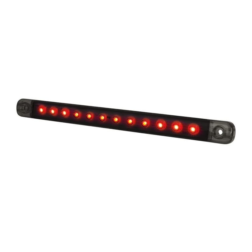 Dark Knight Slim Bag-/Bremse LED Rød