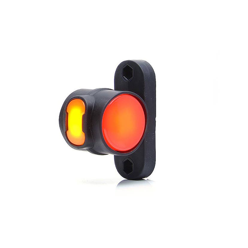 Gummiarm Kort Hvid / Rød / Orange LED