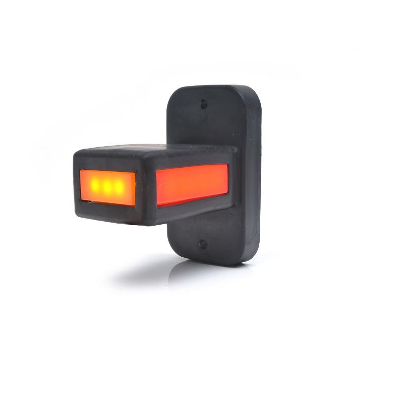 Gummiarm Neon Kort Hvid / Rød / Orange