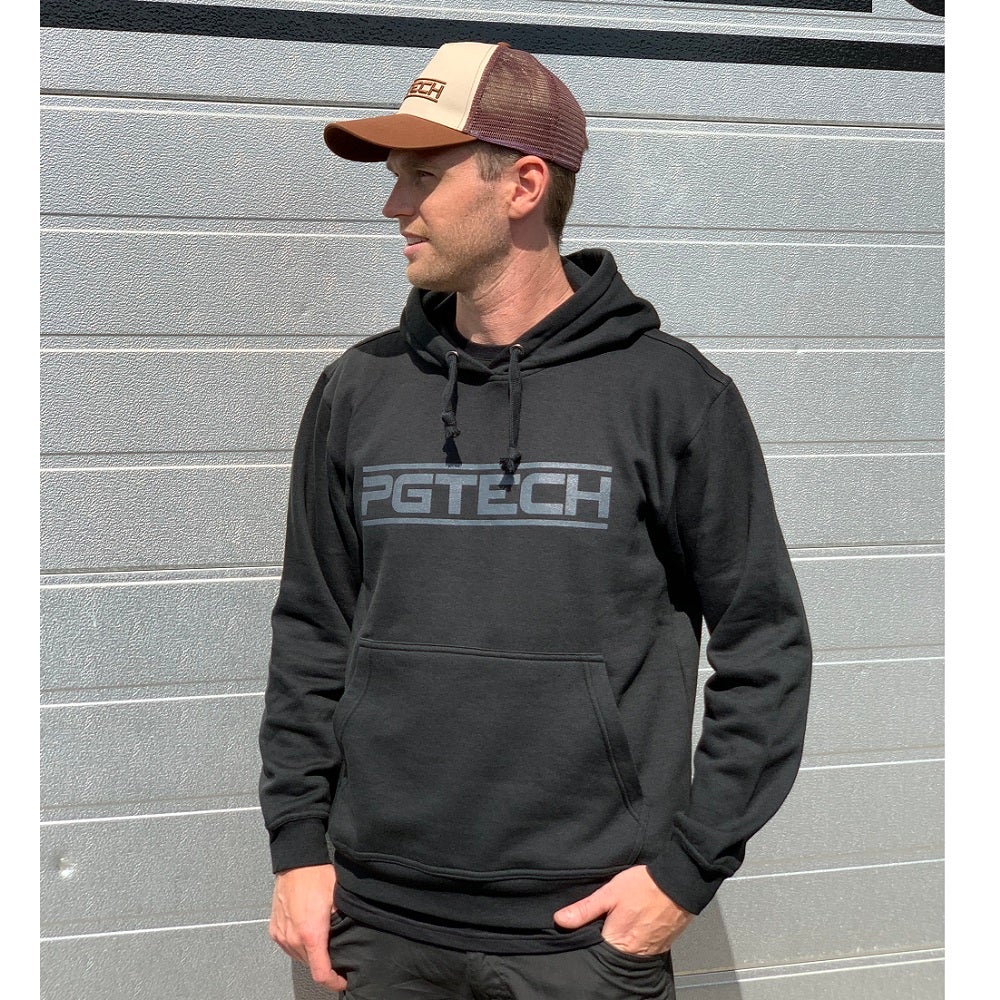 Hoodie Pgtech Sort/Grå 