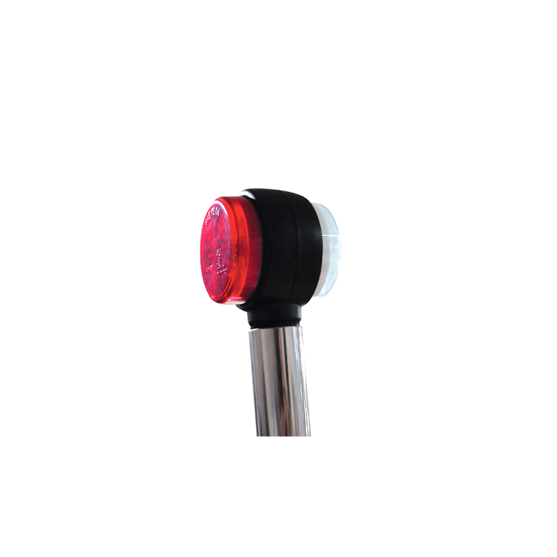 Pejlstang Hvid/Rød LED. 12-24V
