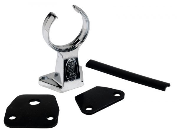 Hadley fod/holder 9,3cm Zink/Krom