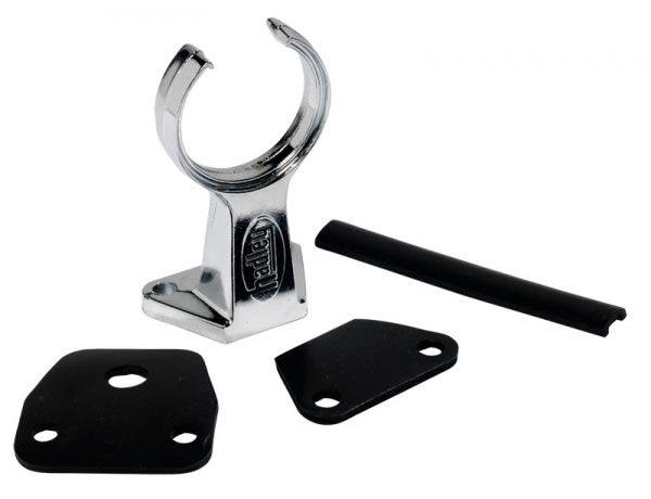 Hadley fod/holder 9,3cm Zink/Krom
