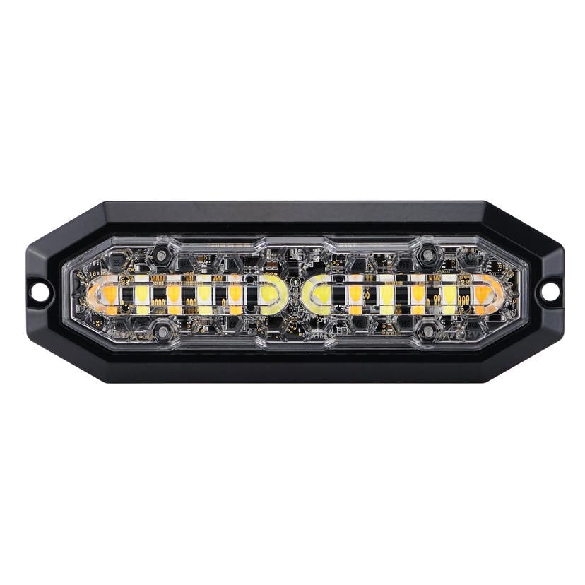 Blitzlys 12st LED Duo Orange / Hvidt Lys
