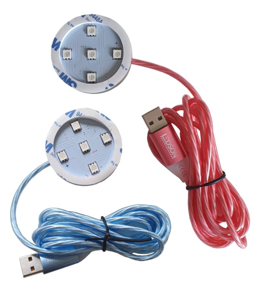 Lysplade til Poppy med rindende lys i kablet (USB)