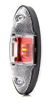 Bredmarkeringslys Hvid / Rød LED