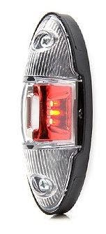 Bredmarkeringslys Hvid / Rød LED