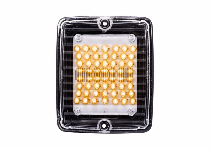 Blitzlys LED 24V Klar linse