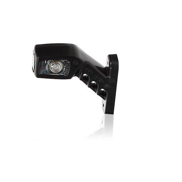 Gummiarm Kort Højre Hvid / Rød / Orange LED Klar Linse