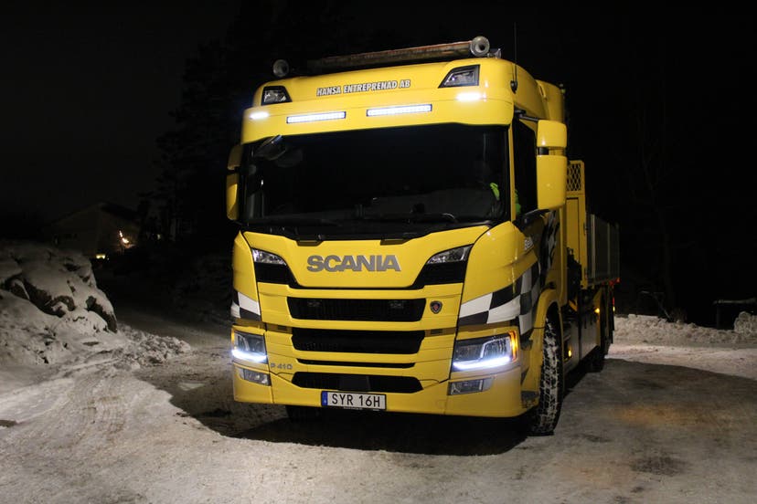 Solskærm 30cm til Scania NG med Vision X LED-lygtebomme