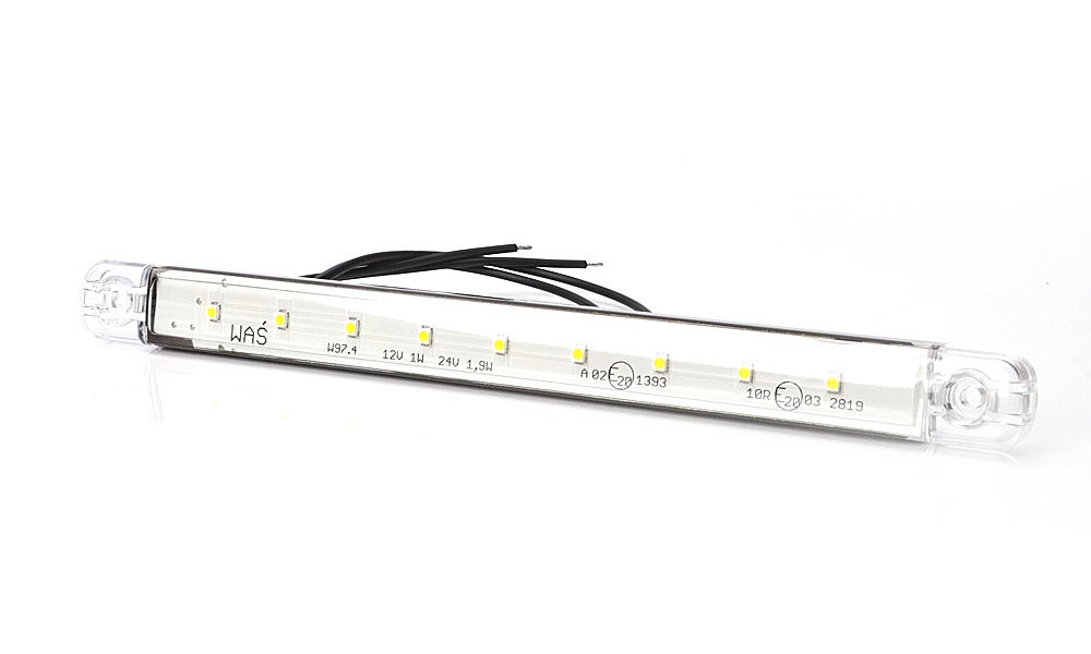 Positionslys Slim Hvid LED Klar Linse