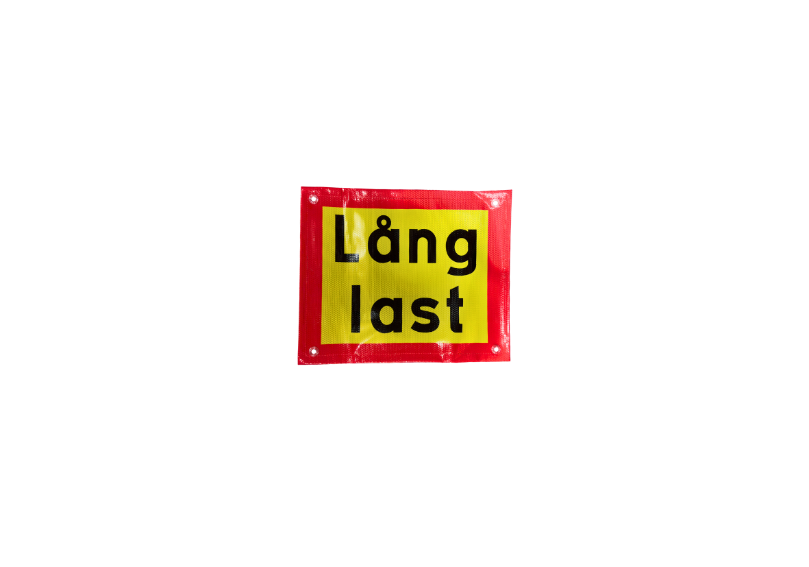 Pgtech Advarselsskilt SE Lang last 1200x400mm - Sammenrullelig