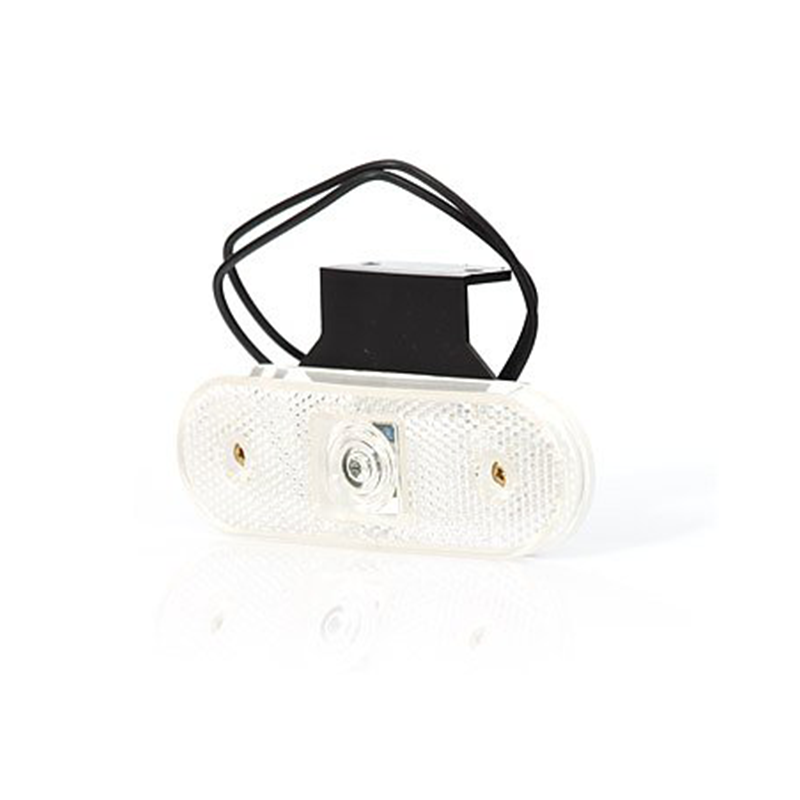 Positionslys Hvid LED med Refleks inkl. beslag