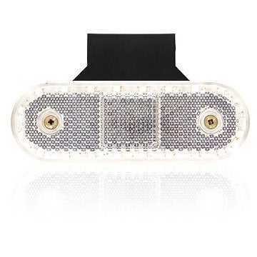 Positionslys Hvid LED med Refleks inkl. Vinkelbeslag