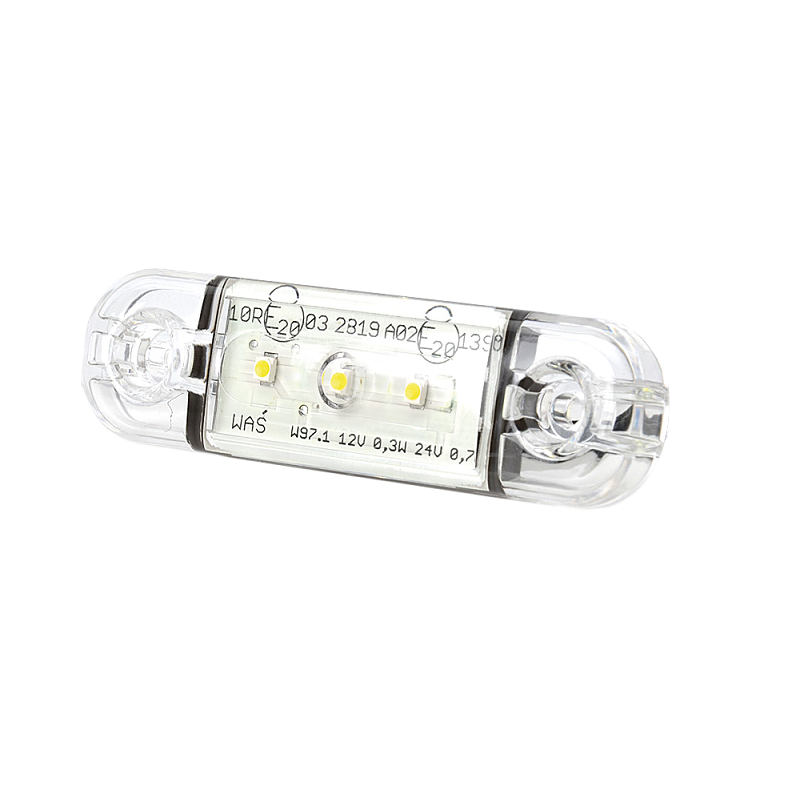 Positionslys Slim Hvid LED Klar Linse