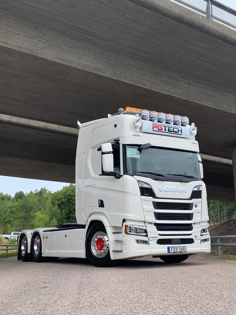 Solskærm 30cm Flad til Scania NG 2/5 positionslys